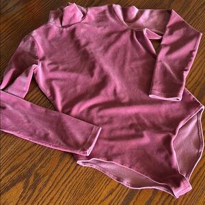 Pink Mauve Long Sleeve Bodysuit
